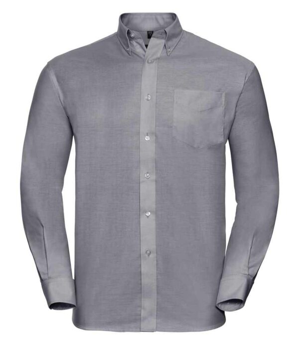 Russell Collection Long Sleeve Easy Care Oxford Shirt - Image 6