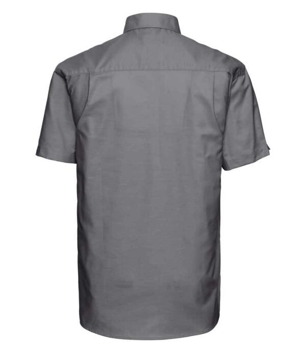 Russell Collection Short Sleeve Easy Care Oxford Shirt - Image 3