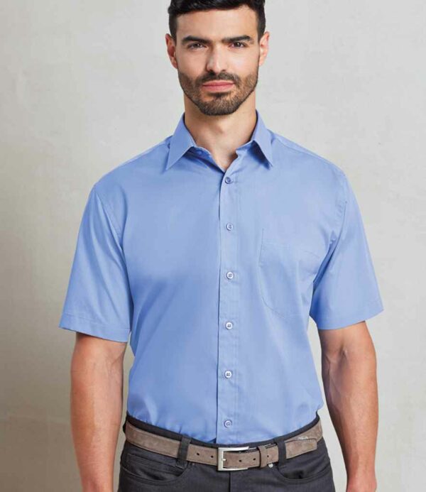 Premier Short Sleeve Poplin Shirt - Image 4